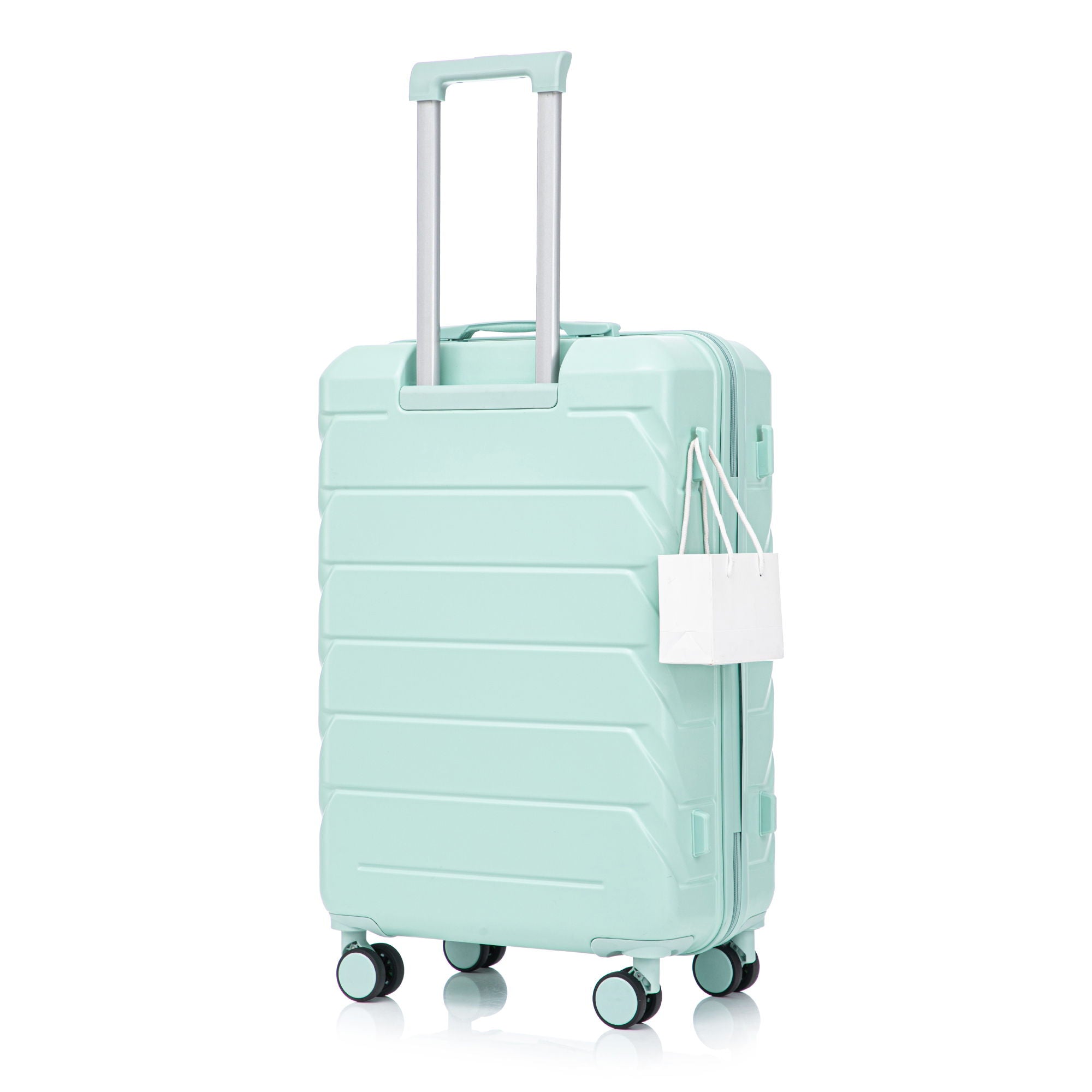 Hard Shell Luggage With Scratch Resistant Surface, 4 Wheels, Combination Lock &amp; Side Hooks