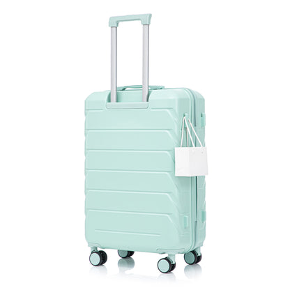 Hard Shell Luggage With Scratch Resistant Surface, 4 Wheels, Combination Lock &amp; Side Hooks