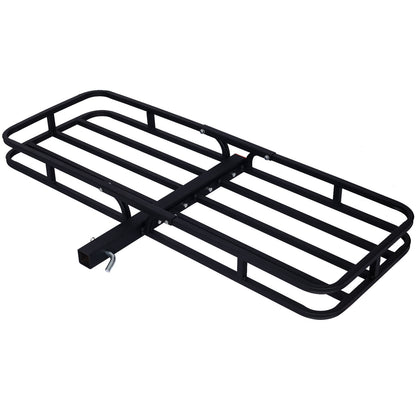 Heavy Duty Steel Hitch Mount Cargo Carrier Rack For SUV, Truck, Car With 2&quot; Receiver - Black