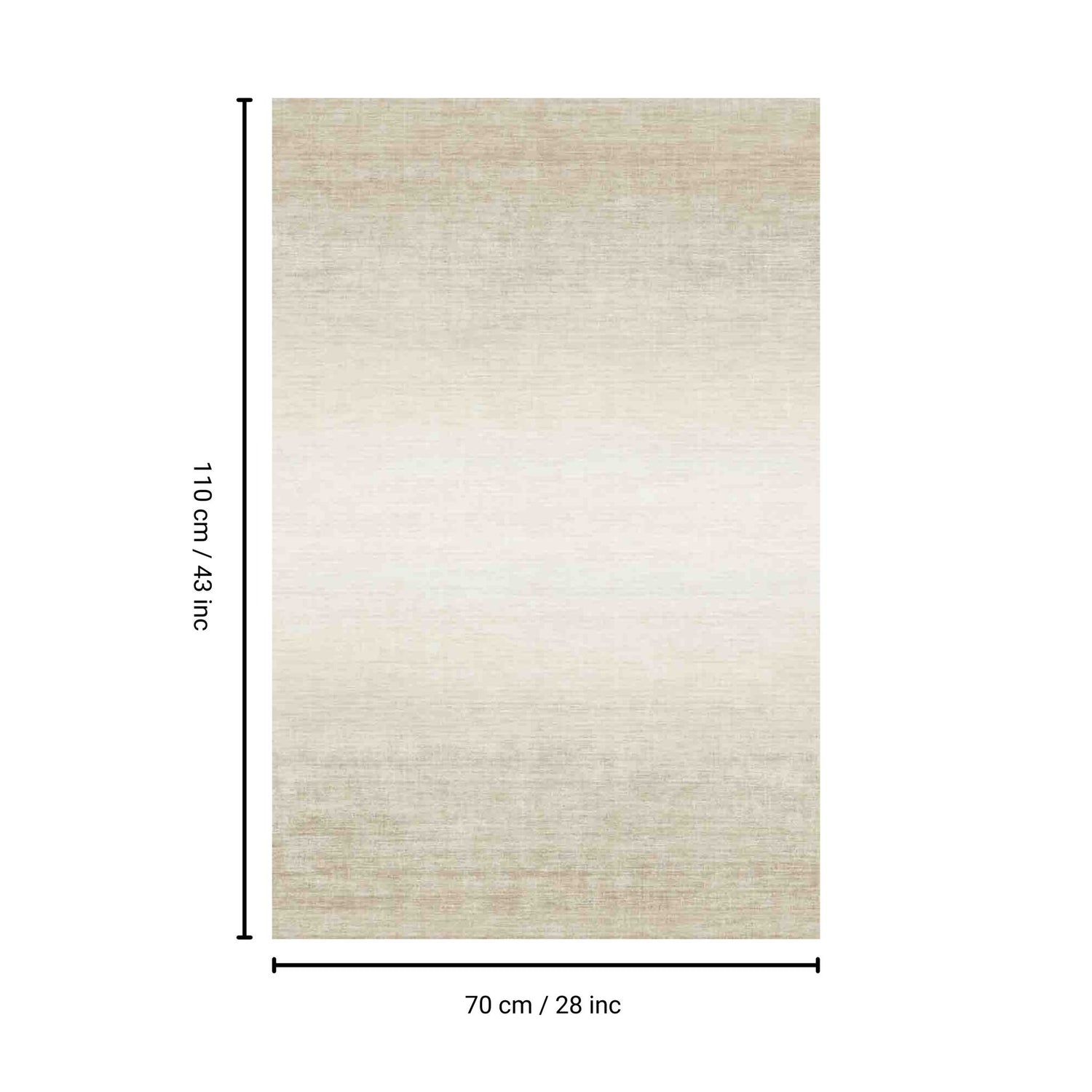 Macau - 28&quot; X 43&quot; Non - Slip Accent Rug - Beige