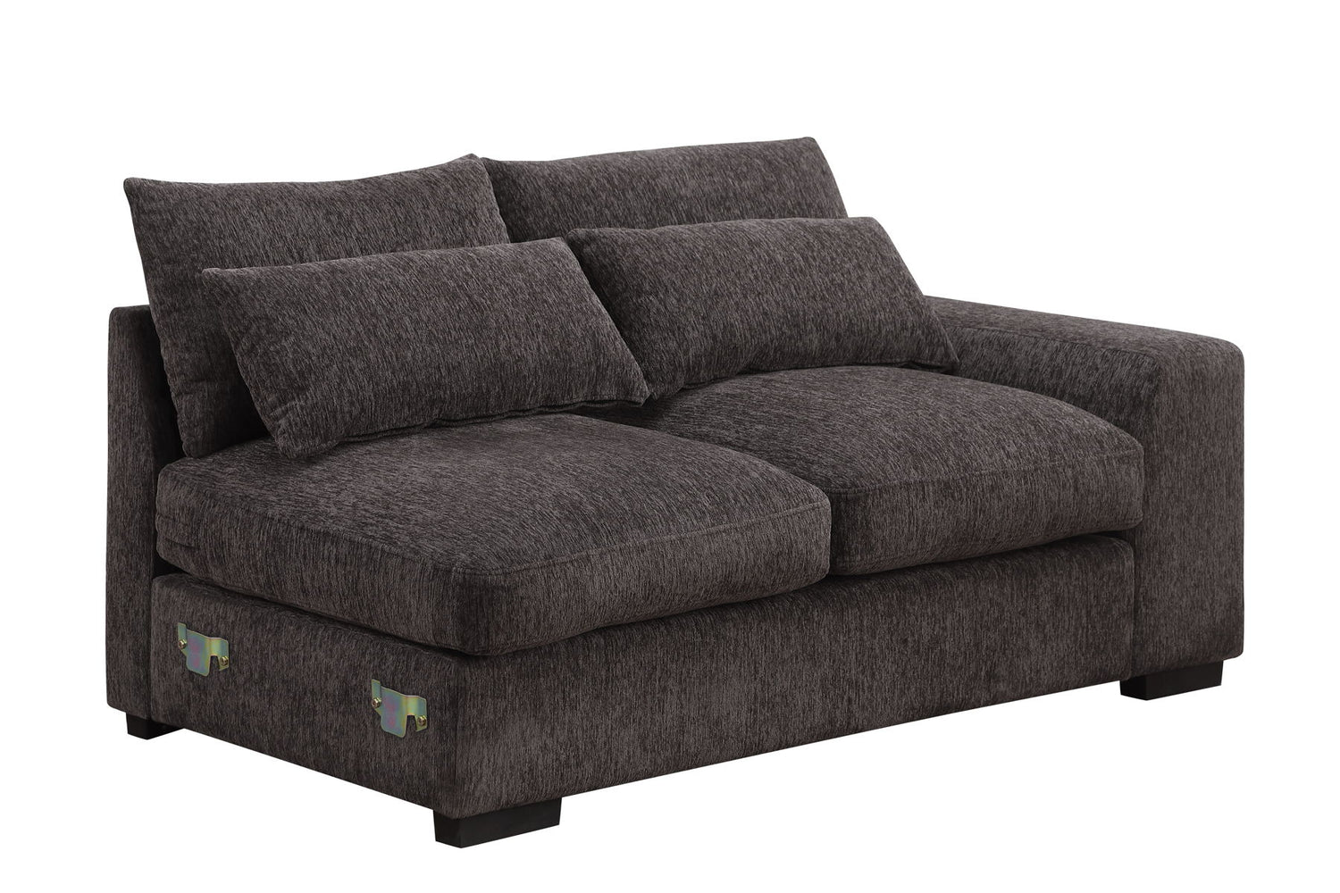 Nyeisha - Piece Upholstered Sofa &amp; Chaise - Coffee