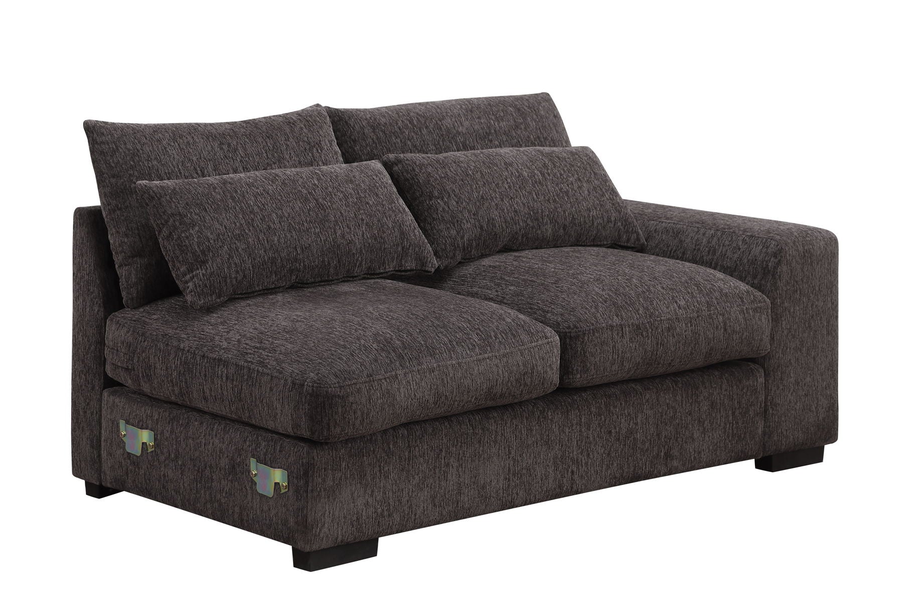 Nyeisha - Piece Upholstered Sofa &amp; Chaise - Coffee