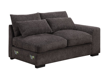 Nyeisha - Piece Upholstered Sofa &amp; Chaise - Coffee