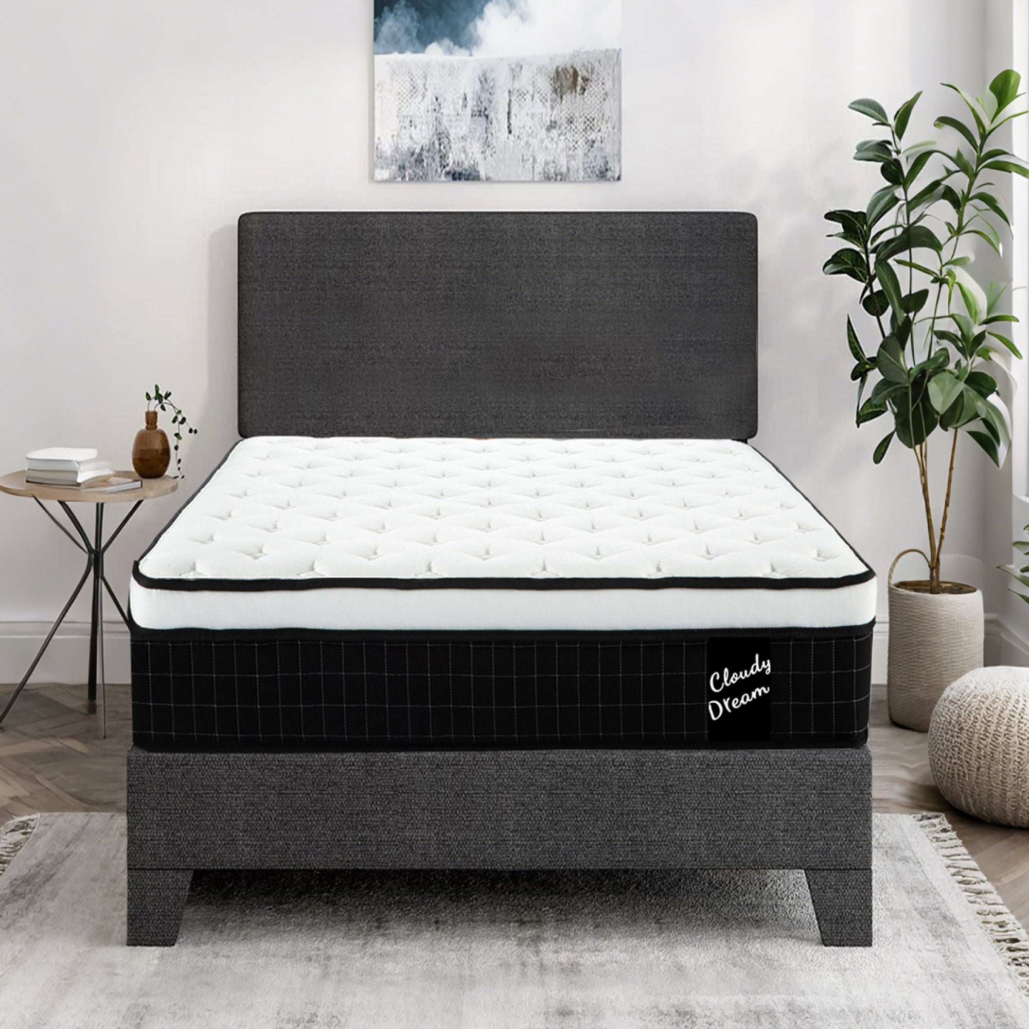 12&quot; Hybrid Mattress With Individual Pocket Spring, Comortable Memory Foam