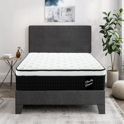 12&quot; Hybrid Mattress With Individual Pocket Spring, Comortable Memory Foam