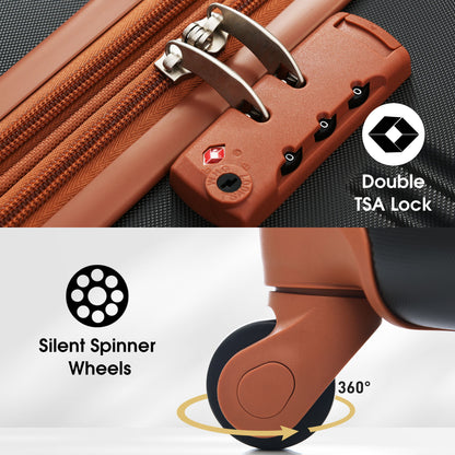 3 Piece Luggage Set Hardside Spinner Suitcase With Tsa Lock 20&quot; 24&quot; 28&quot; Available