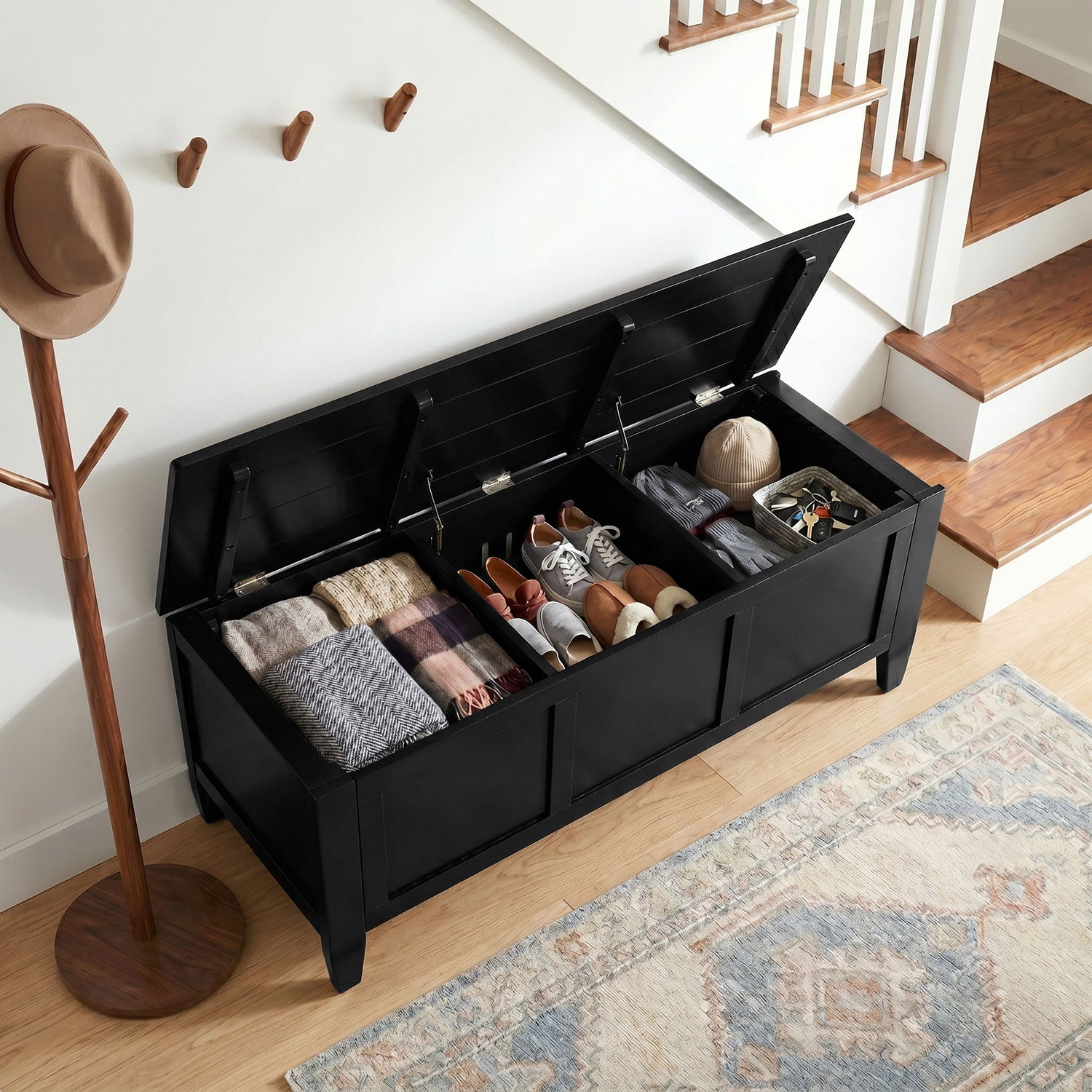 Brooklyn - Storage Bench - Black