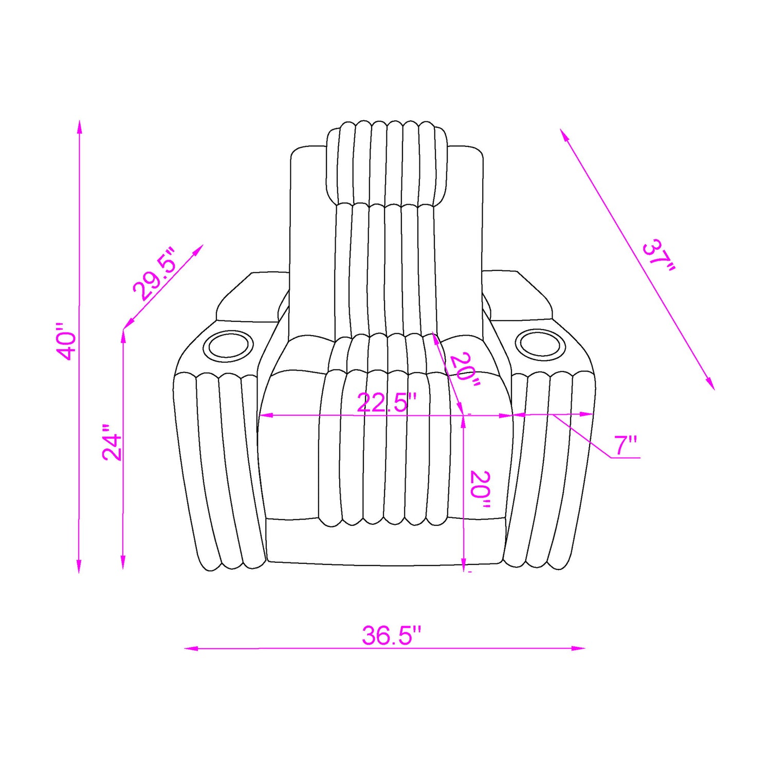 Duran - Power Recliner With Power Headrest