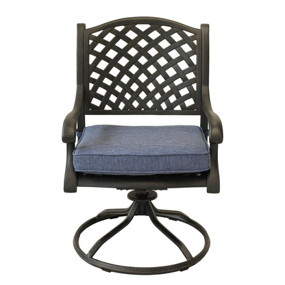 Round 4 Person 51.97&quot; Long Dining Set With Cushions