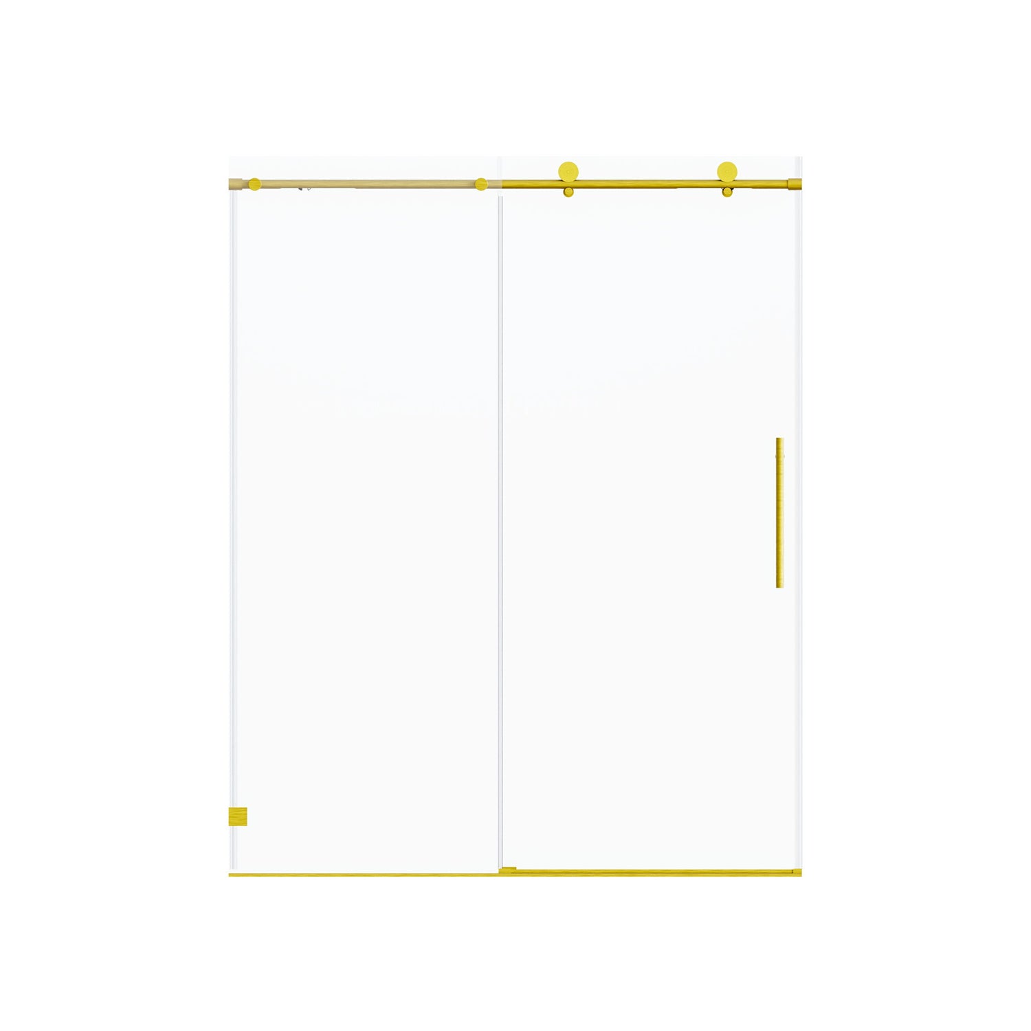 Frameless Single Sliding Soft Close Shower Doors, 5/16" Sgcc Tempered Glass