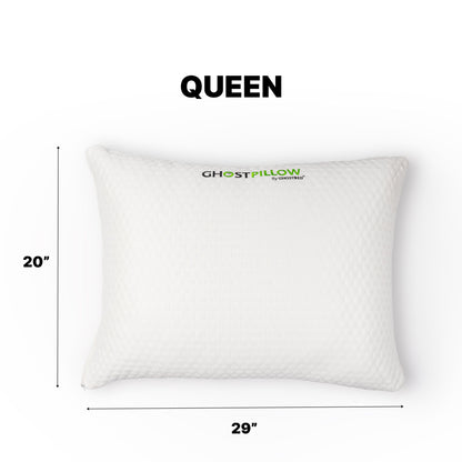 Ghostpillow Shredded - Customizable Soft Fluffy Gel Memory Foam &amp; Siliconized Microfiber Pillow