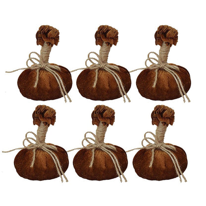 Pumpkin Ornament For Holiday Harvest Festival Fall Festival &amp; Thanksgiving (Set of 6)