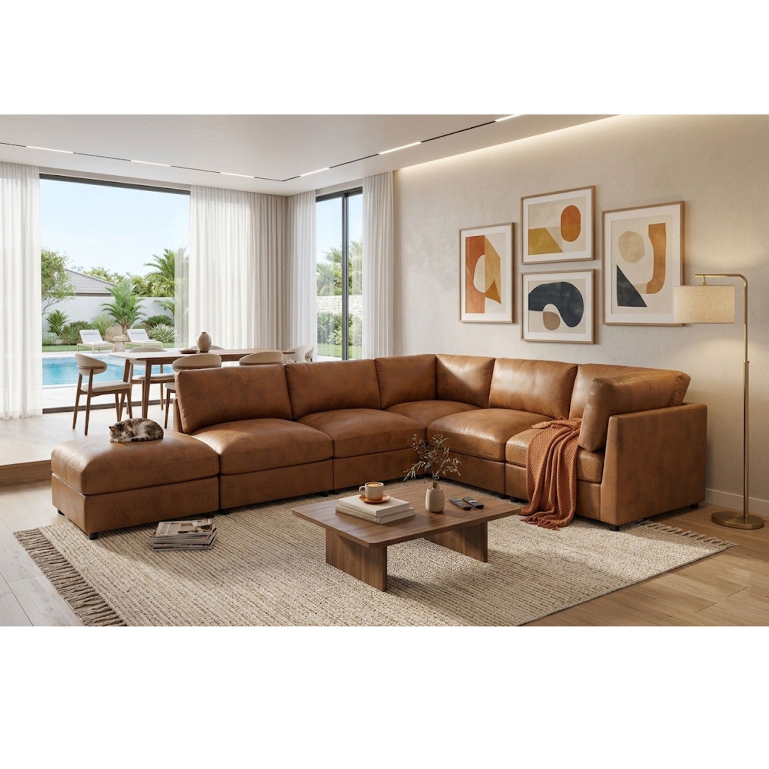 Modular Sectional With Custom Configuration