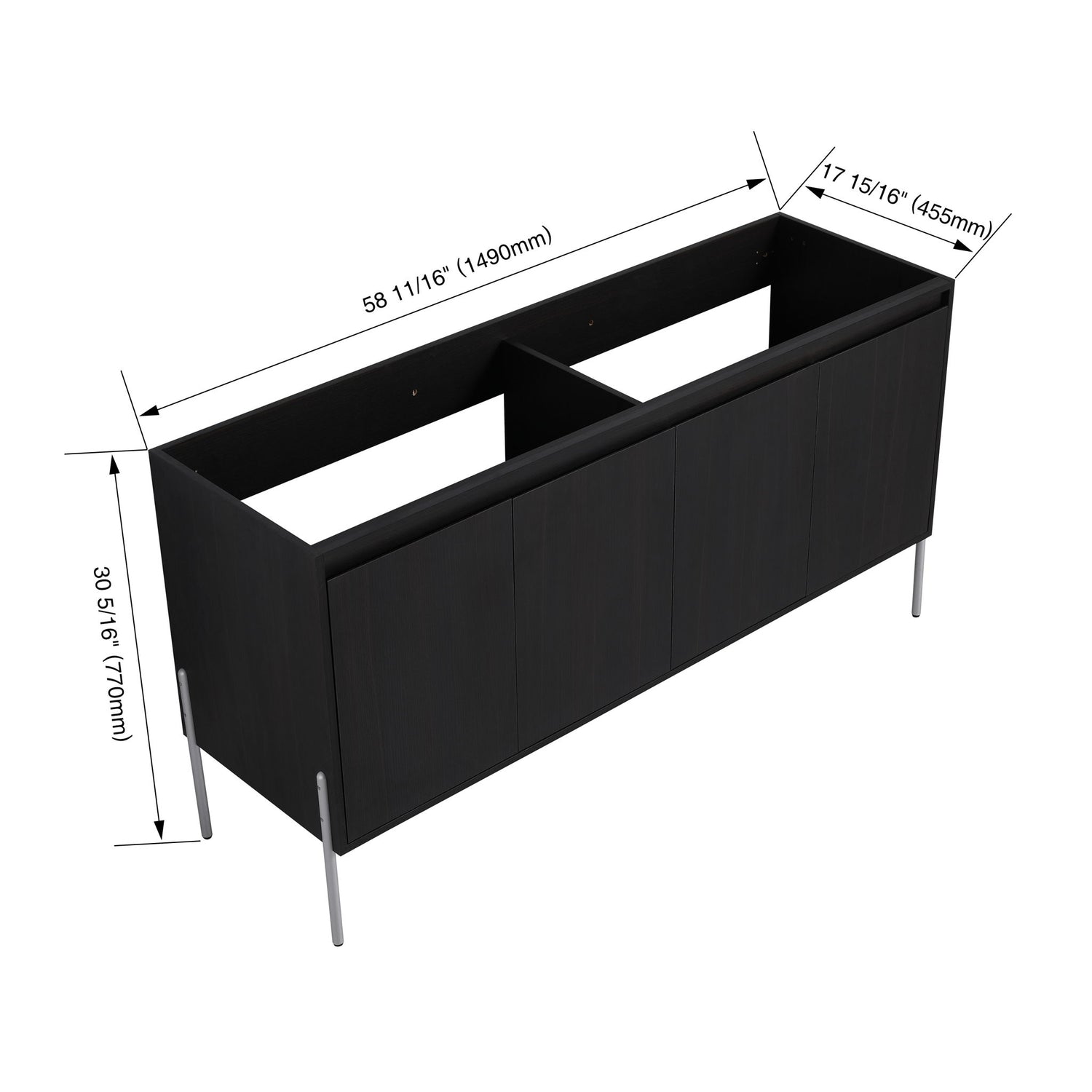Freestanding Bathroom Vanity &amp; Soft Close Cabinet Doors