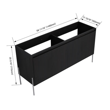 Freestanding Bathroom Vanity &amp; Soft Close Cabinet Doors