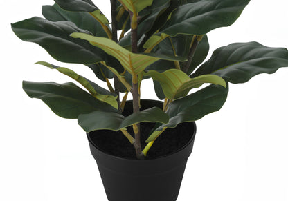 32&quot; Tall, Artificial Plant, Fiddle Tree, Indoor, Faux, Fake, Floor, Greenery, Potted, Real Touch, Decorative - Green / Black