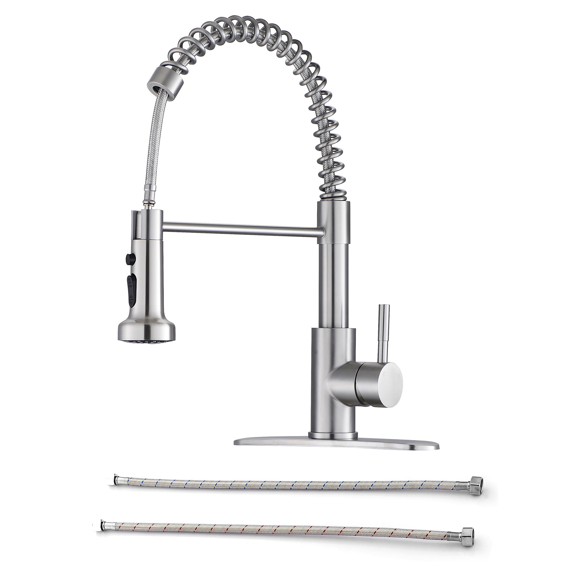 Kitchen Faucet With Pull Down Spray Head - Brushed Nickel