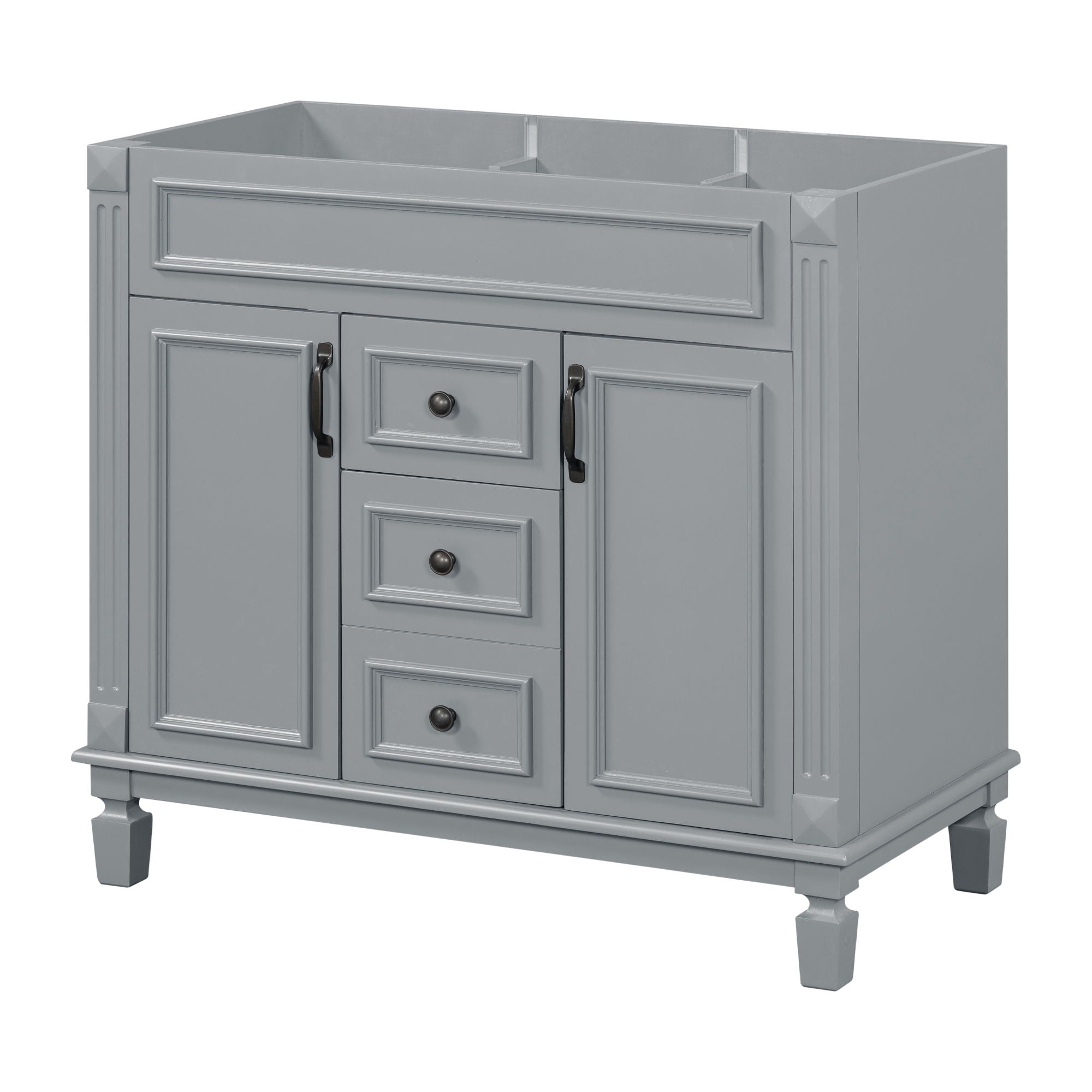 Bathroom Vanity Cabinet With 2 Soft Closing Doors And 2 Drawers