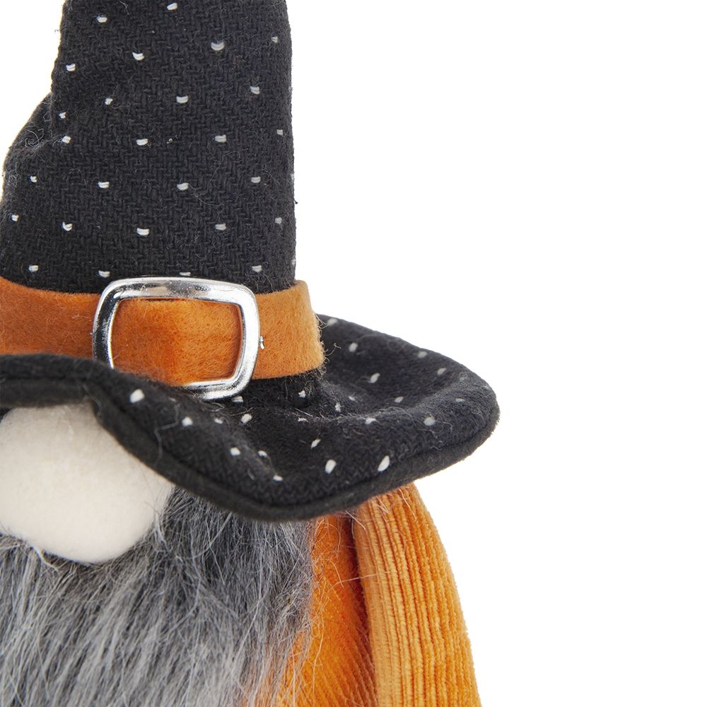 Standing Gnome With Gnome &amp; Holding Banner, For Halloween Decor