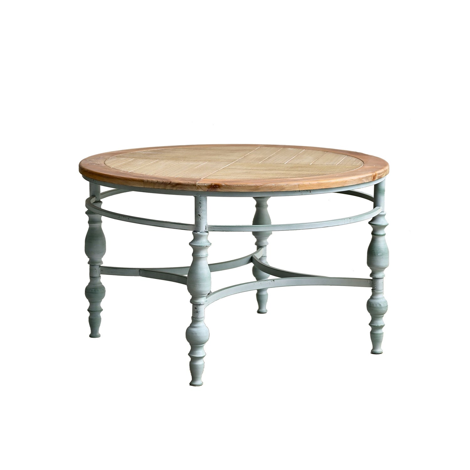 Round Top Carved Table For Living Room