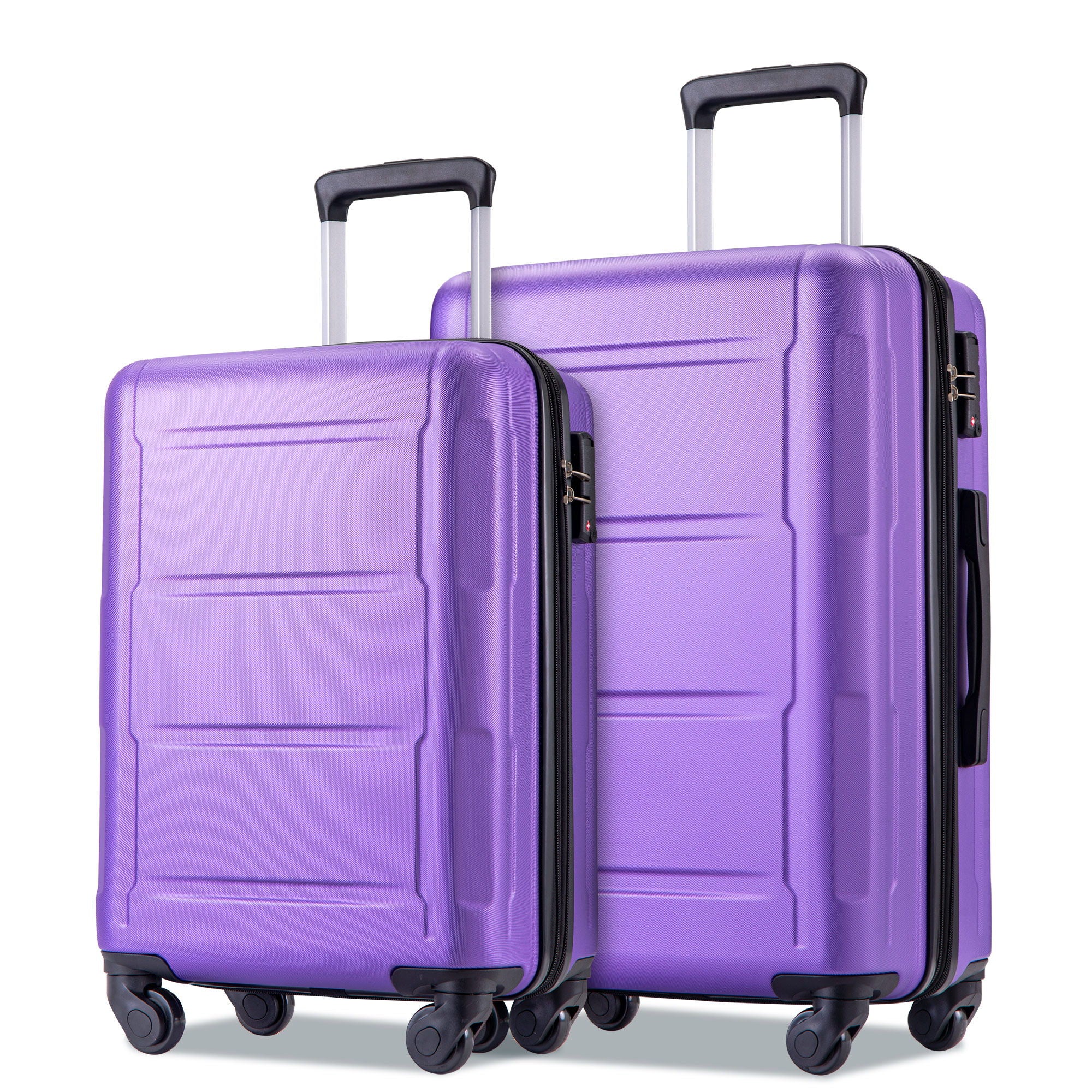 Expanable Spinner Wheel 2 Piece Luggage Set ABS Lightweight Suitcase With Tsa Lock 20&quot; / 24&quot;