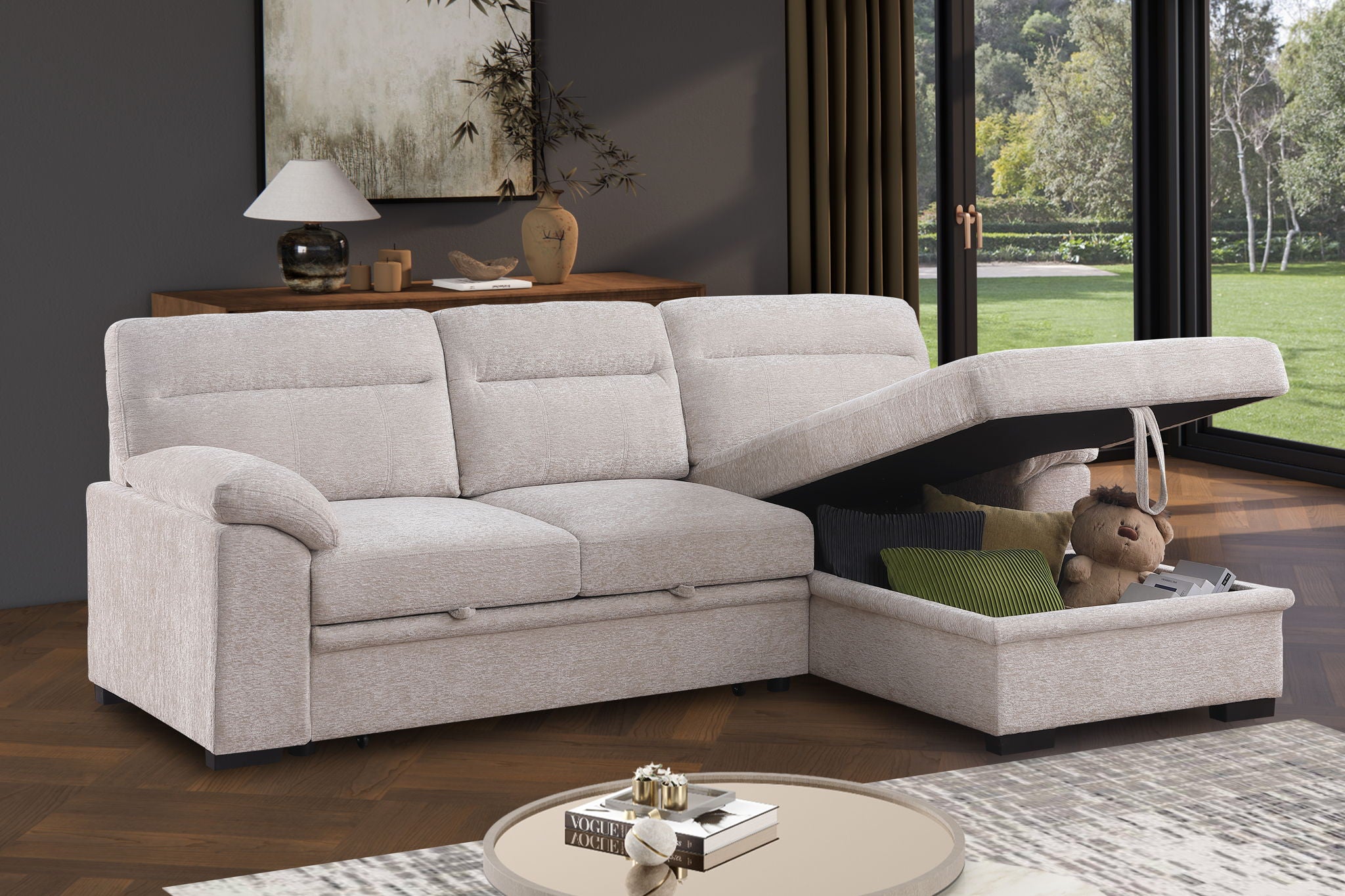Kipling II - 92.5&quot; Sleeper Sectional Sofa