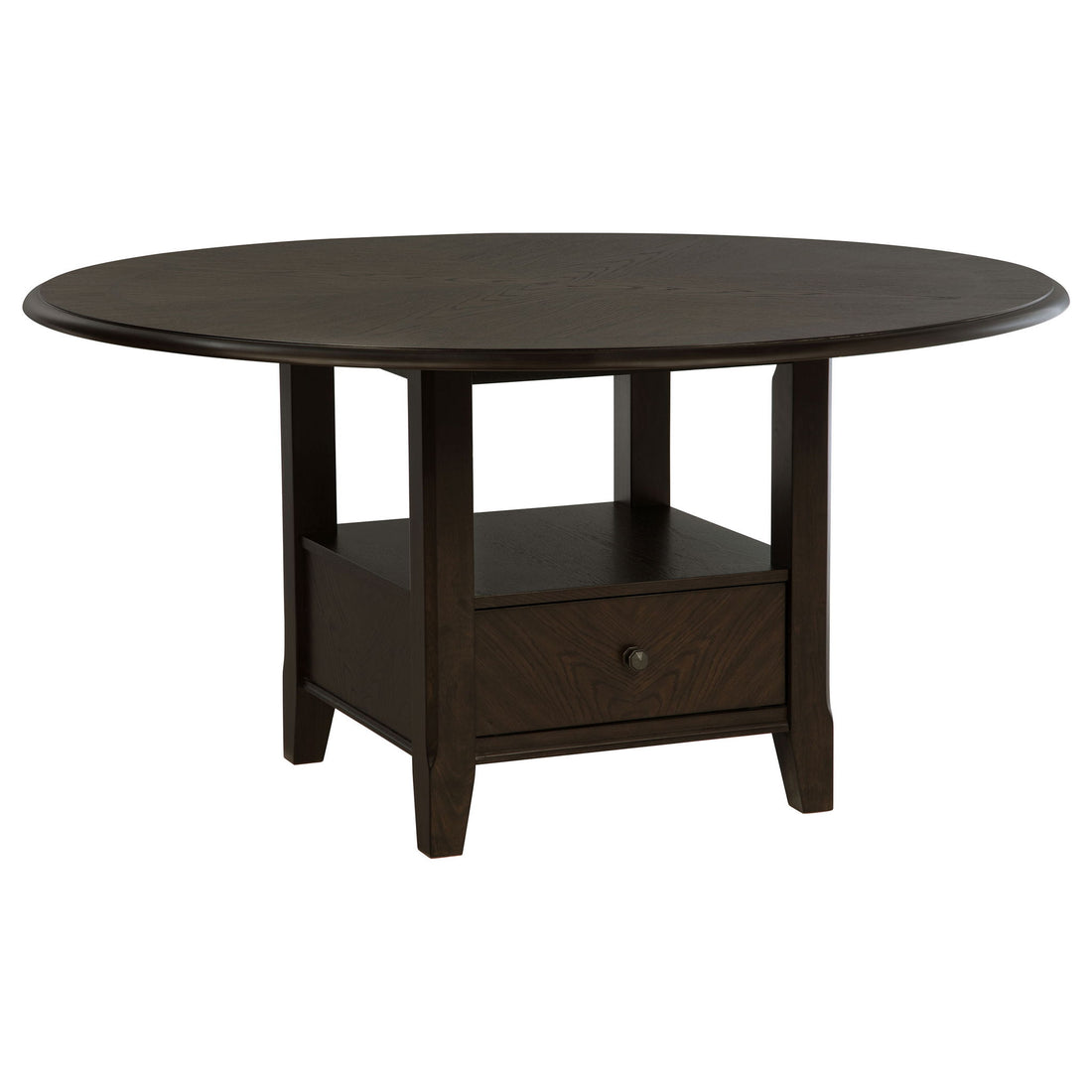 Fulton - 5 Piece Dining Table Set With Upholstered Chairs - Dark Brown