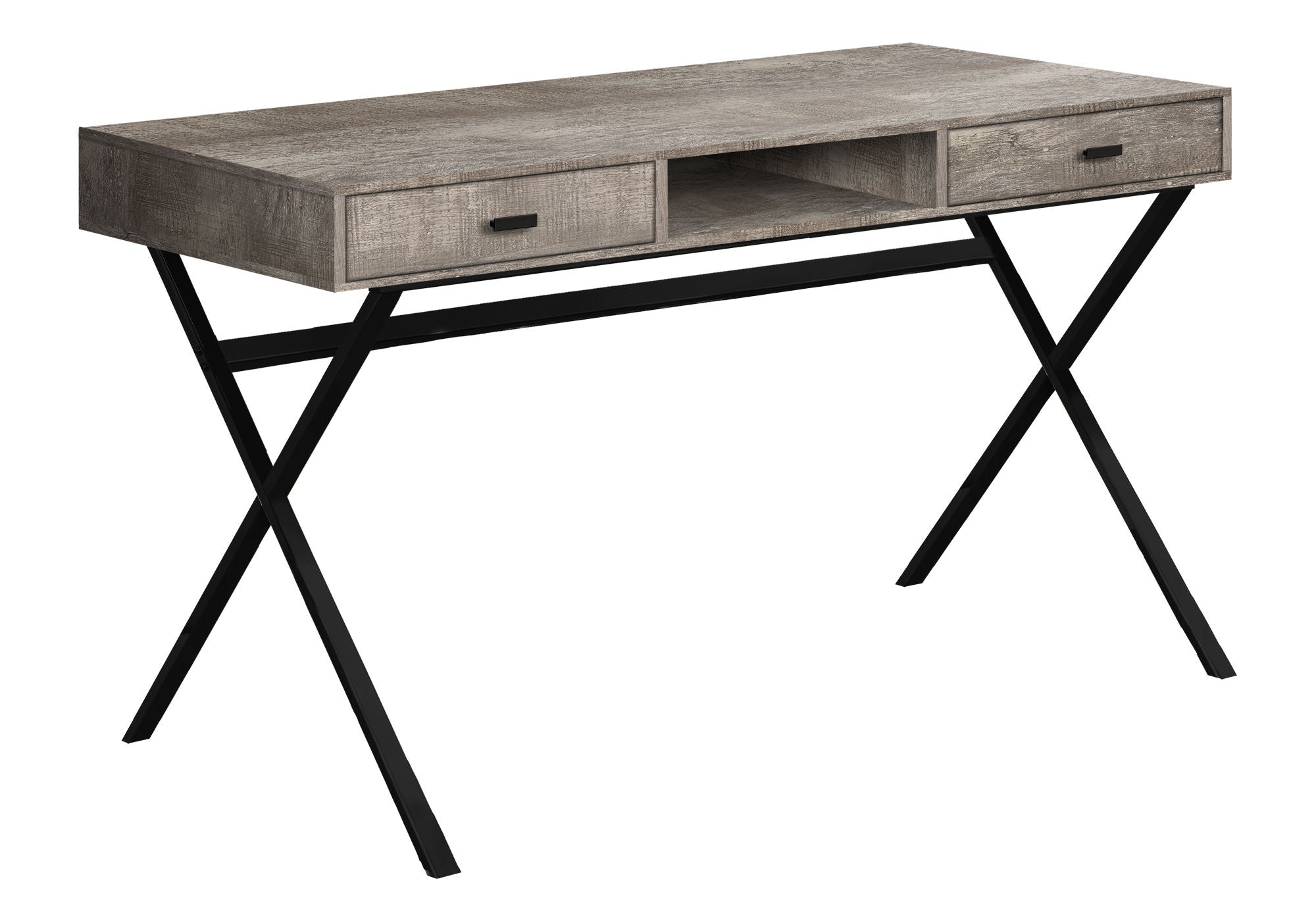 Computer Desk For Home Office, Laptop, Storage Drawers, Glossy Contemporary &amp; Modern