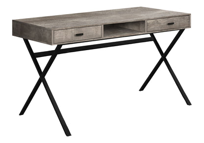 Computer Desk For Home Office, Laptop, Storage Drawers, Glossy Contemporary &amp; Modern