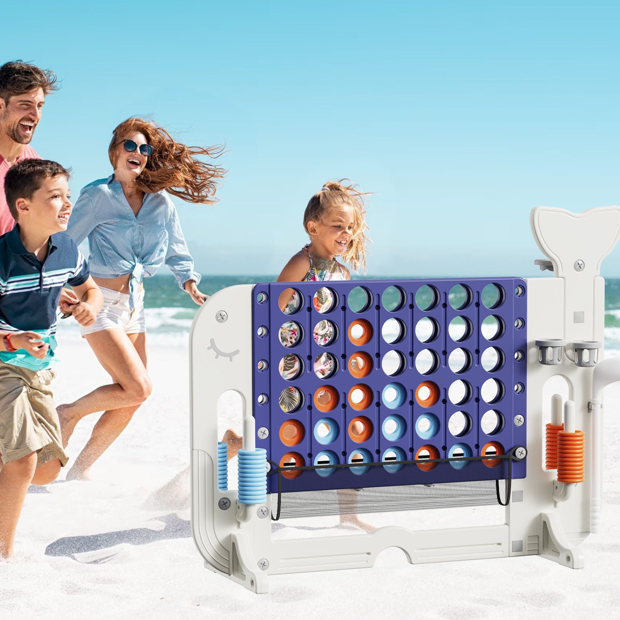 4 To Score Giant Game Set With Mesh Bag &amp; Jumbo Connect 4
