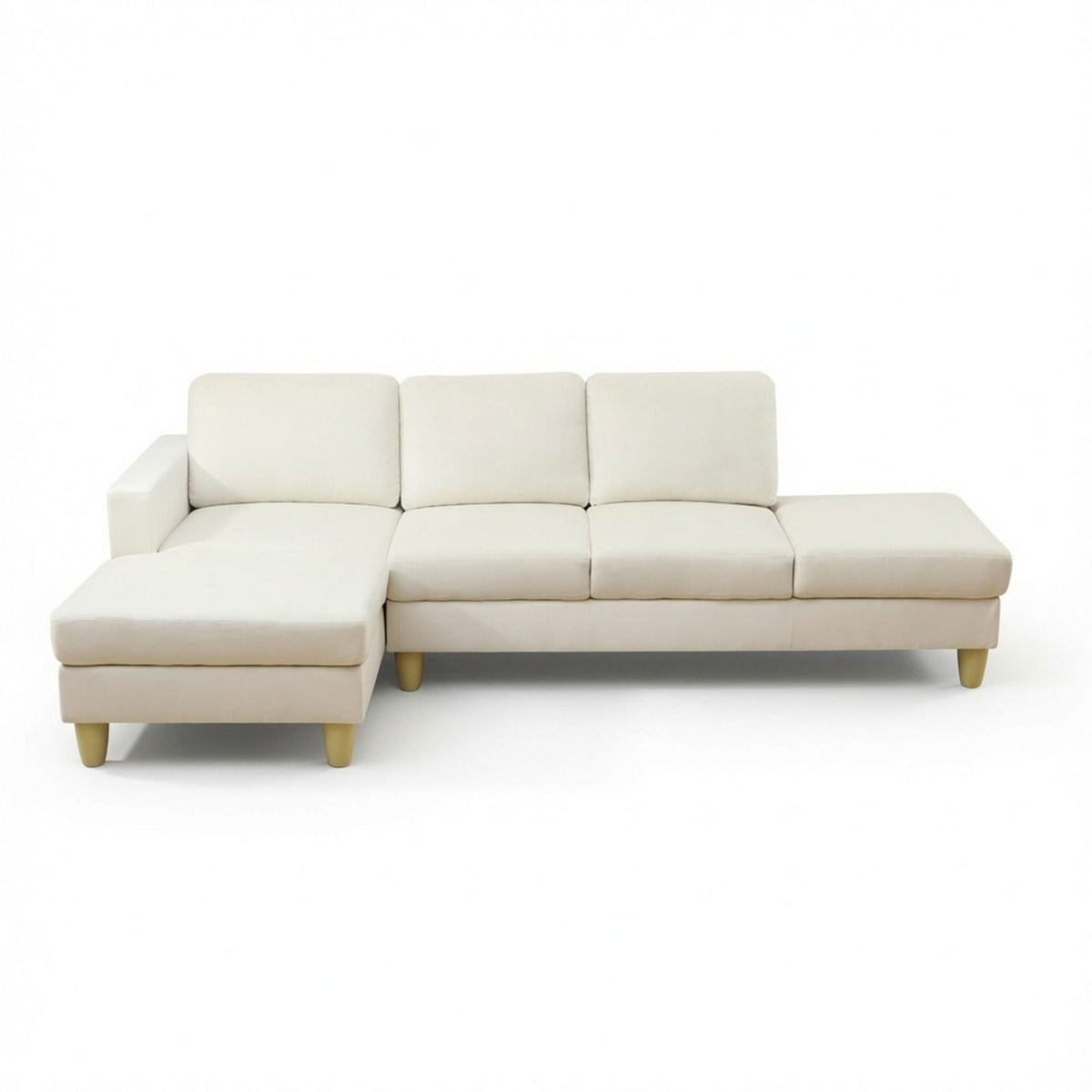 L - Shaped Sectional Sofa With Chaise &amp; Ottoman
