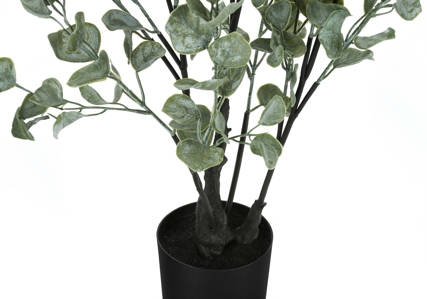 35&quot; Tall, Artificial Plant, Eucalyptus Tree, Indoor, Faux, Fake, Floor, Greenery, Potted, Decorative - Green / Black