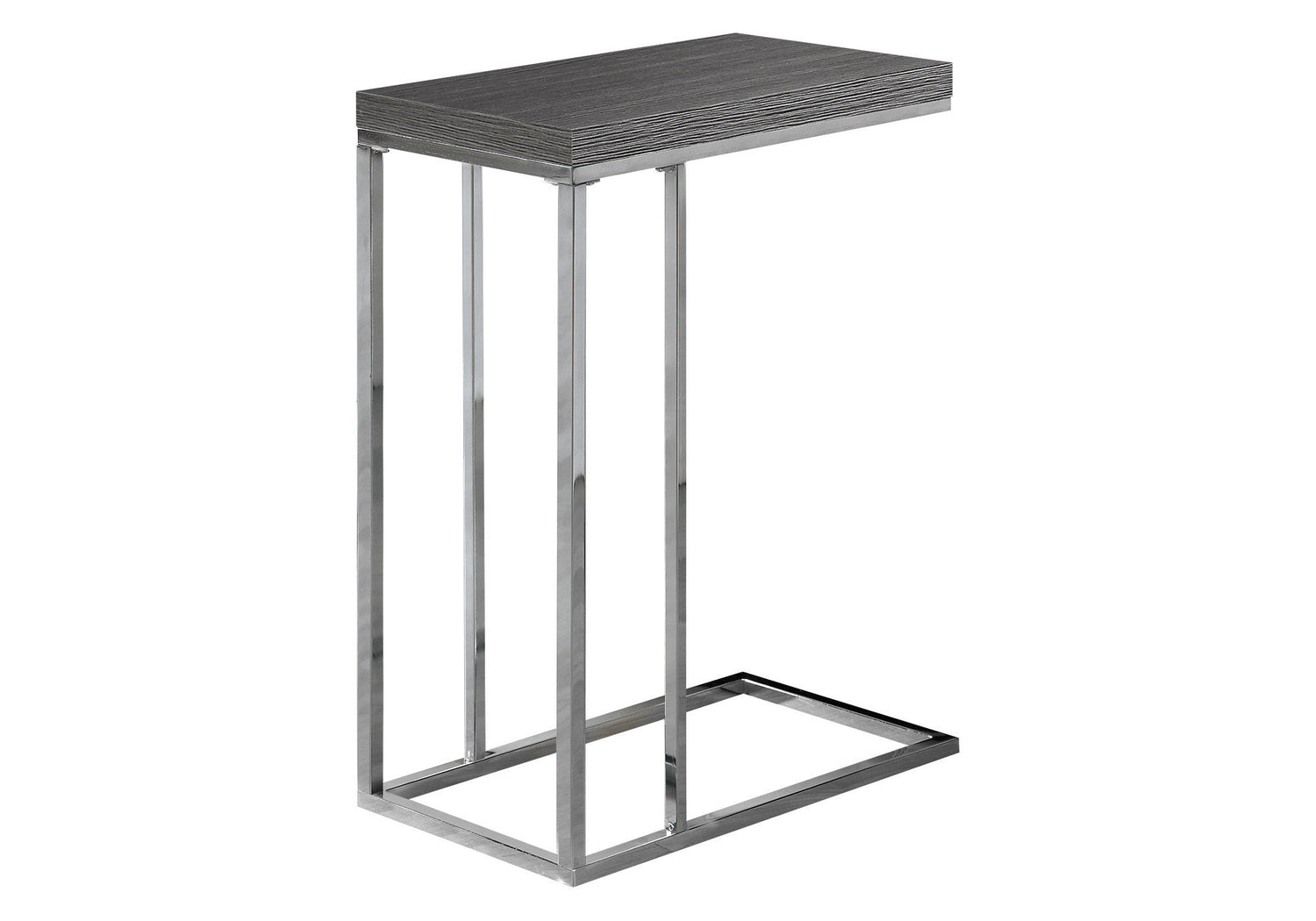 Accent Table, C - Shaped, Tempered Glass, Stylish Design Contemporary &amp; Modern