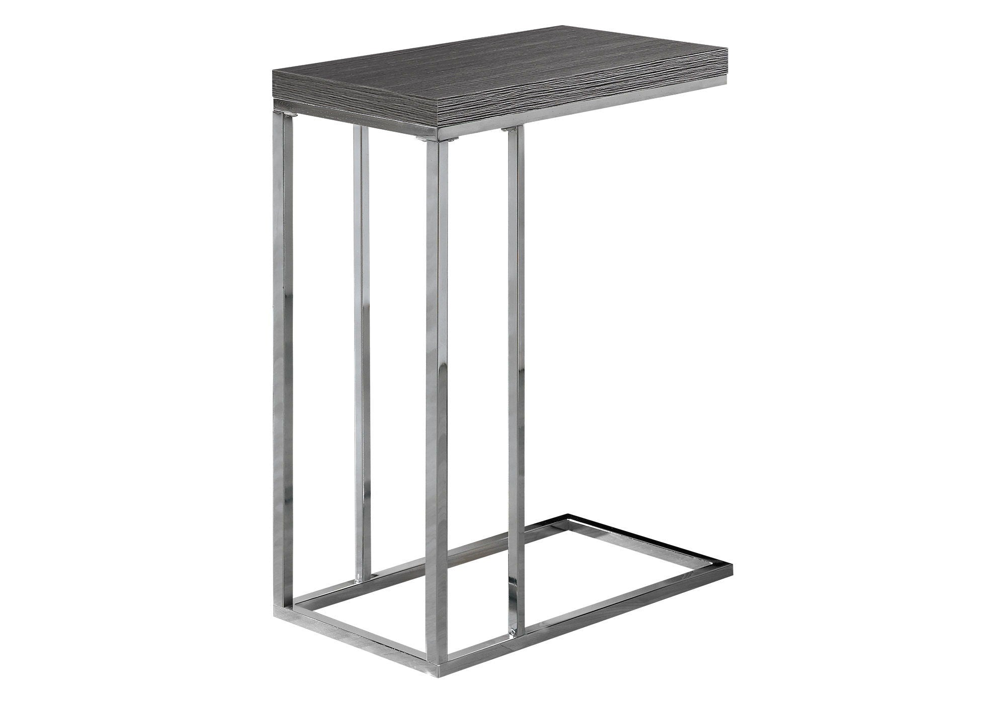 Accent Table, C - Shaped, Tempered Glass, Stylish Design Contemporary &amp; Modern