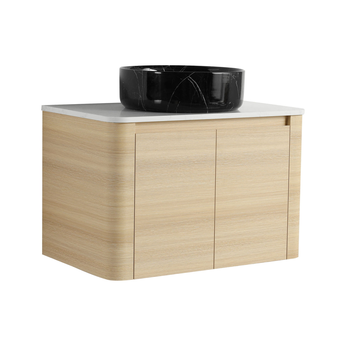 Mounted Bathroom Vanity &amp; Art Sink &amp; 2 Soft Close Doors
