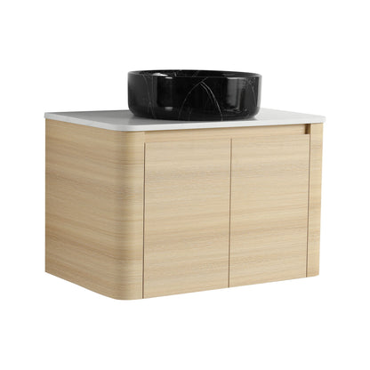 Mounted Bathroom Vanity &amp; Art Sink &amp; 2 Soft Close Doors