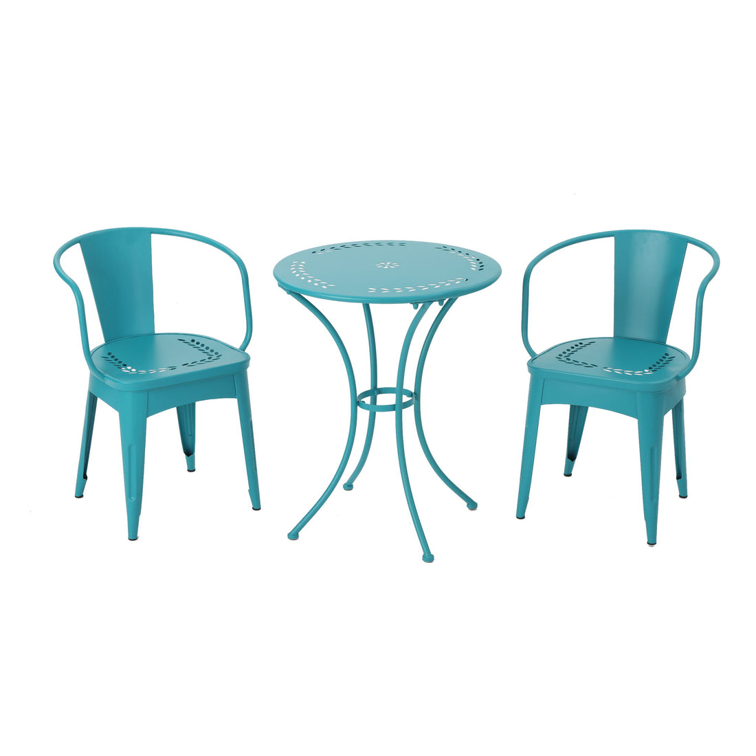 Lourdes - 3 Piece Metal Set - Teal
