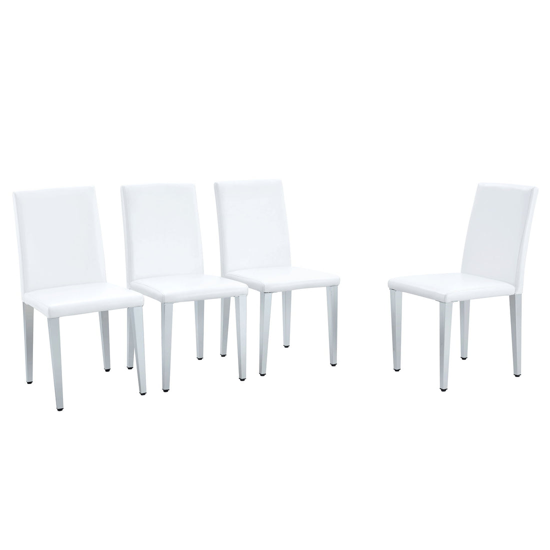 Elegant Upholstered Chairs &amp; Metal Legs