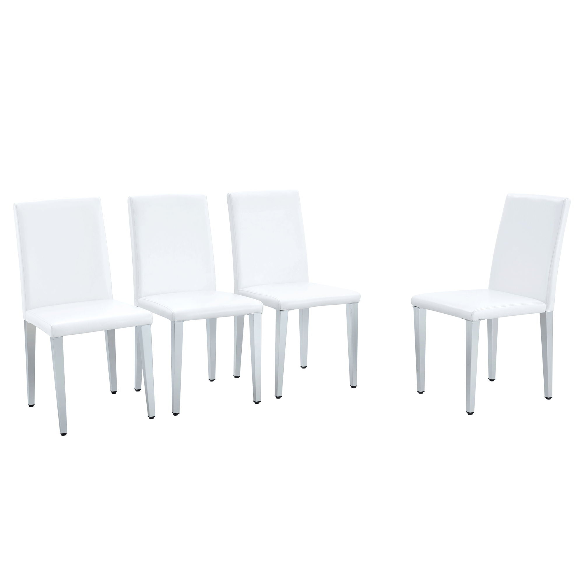 Elegant Upholstered Chairs &amp; Metal Legs