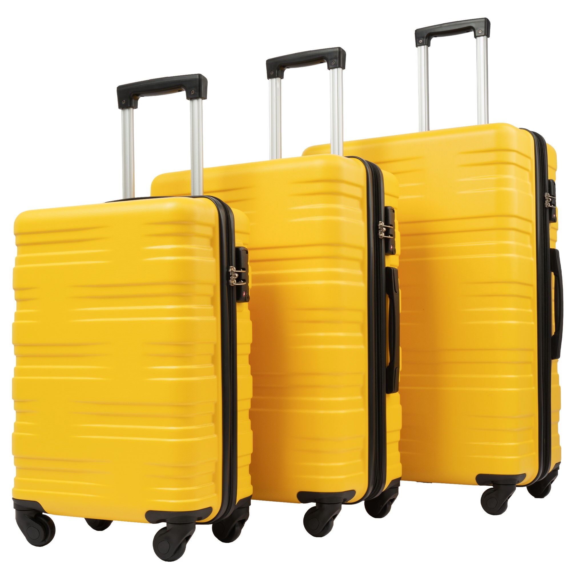 Hardshell Luggage Sets 3 Pieces Spinner Suitcase With Tsa Lock Lightweight 20&quot; 24&quot; 28&quot;