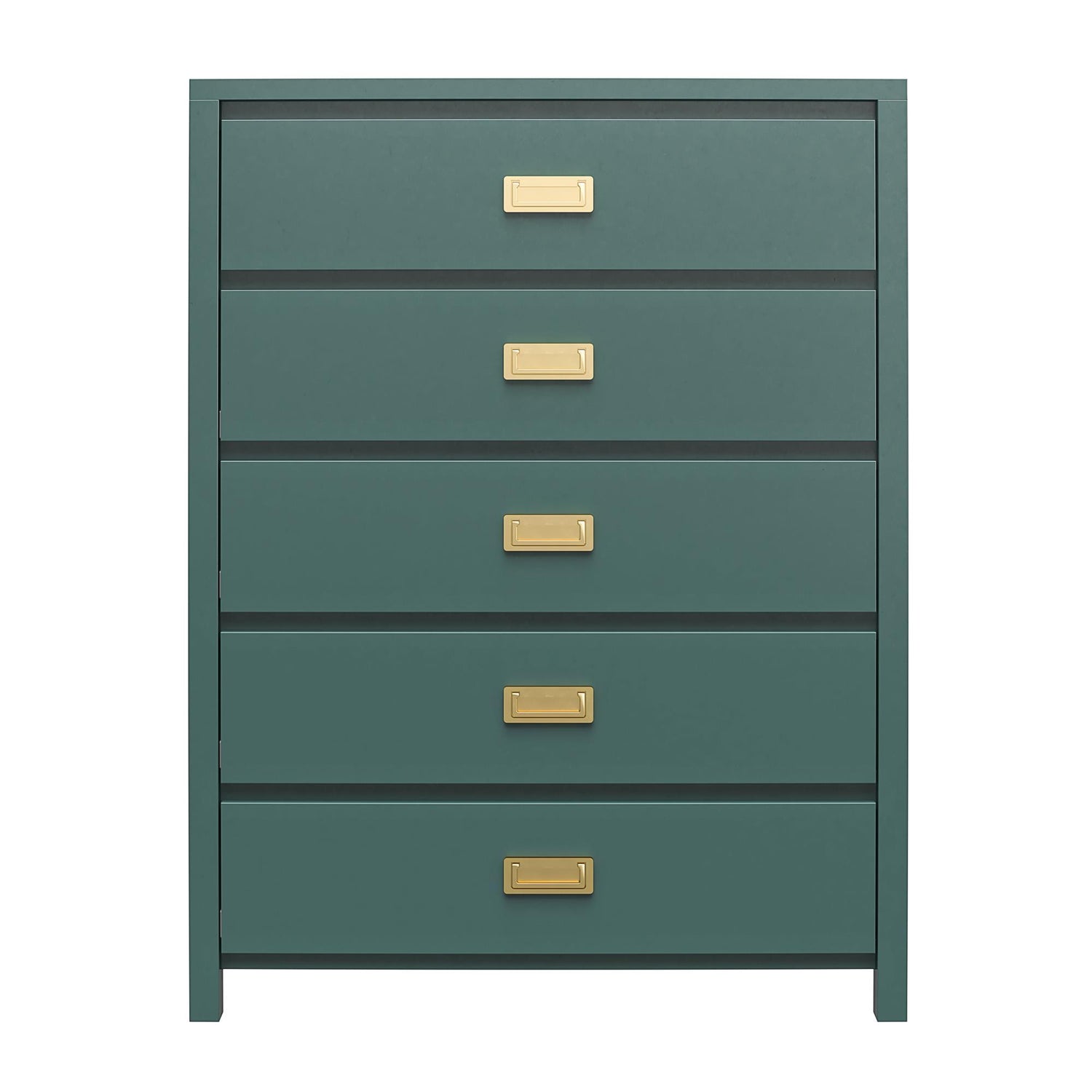 Haven - 5 Drawer Dresser - Dark Green