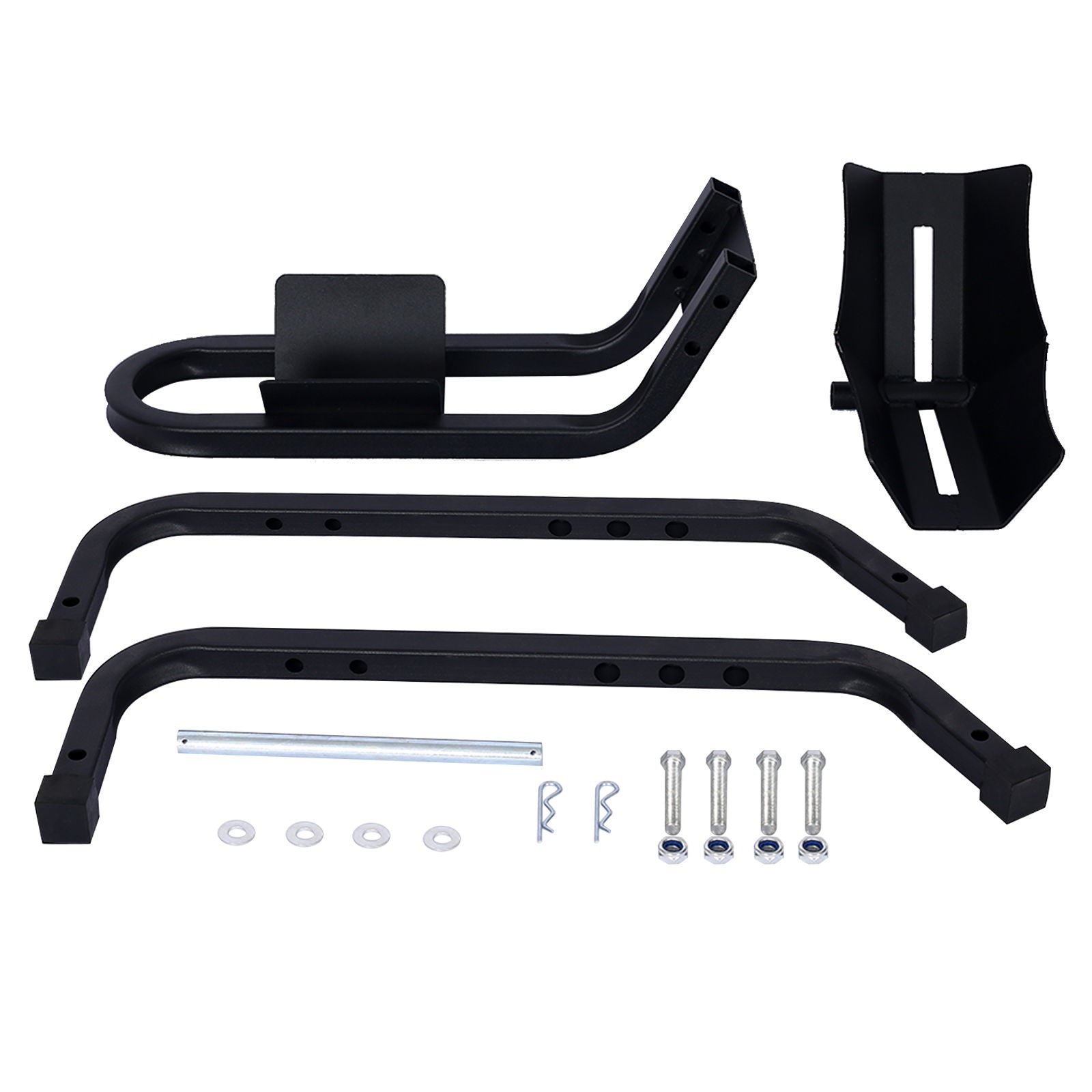 Heavy Duty Motorcycle Front Tire Chock For 17&quot; 21&quot; Wheels Stand 1200 Lbs Capacity - Black