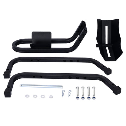 Heavy Duty Motorcycle Front Tire Chock For 17&quot; 21&quot; Wheels Stand 1200 Lbs Capacity - Black