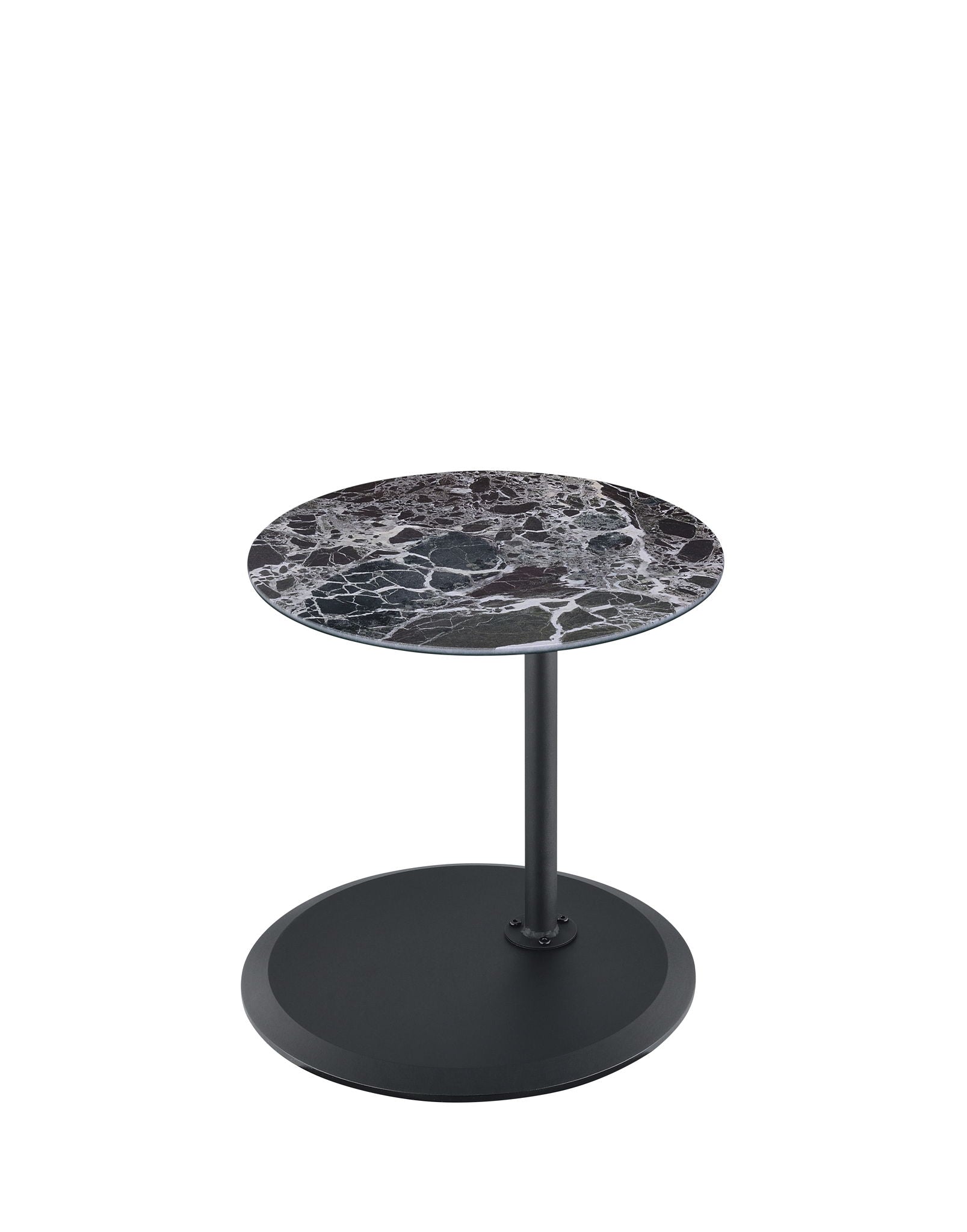 Orbit - 15.5&quot; End Table With Height Adjustable Marble Textured Top