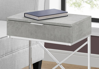 Accent Side Table, Storage Drawer, Spacious Tabletop, Contemporary &amp; Modern