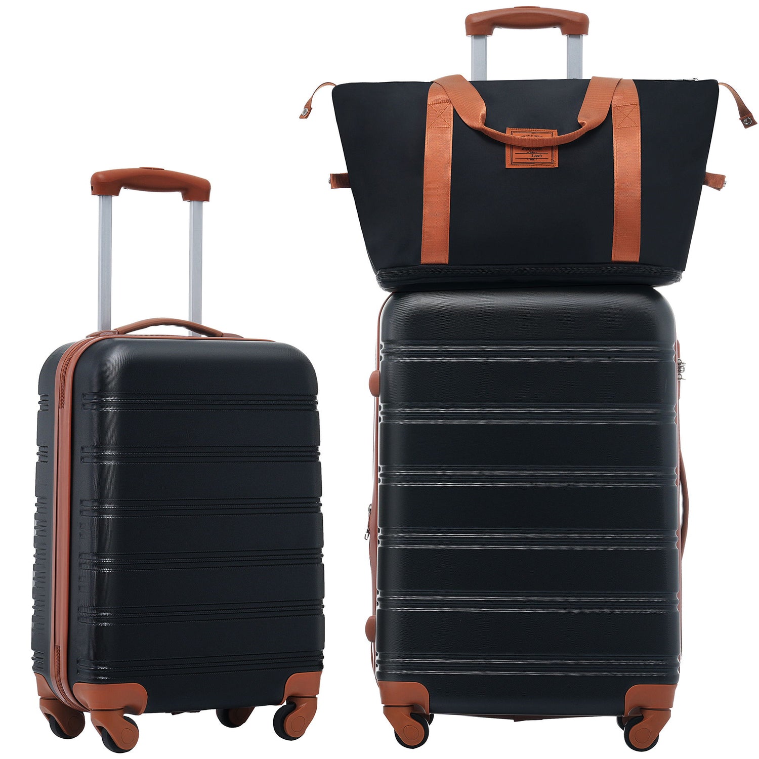 Hardshell Luggage Sets 2 Pieces + Bag Spinner Suitcase With Tsa Lock Lightweight 20&quot; / 24&quot;