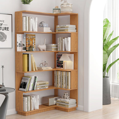 L-Shaped Design Corner Bookshelf