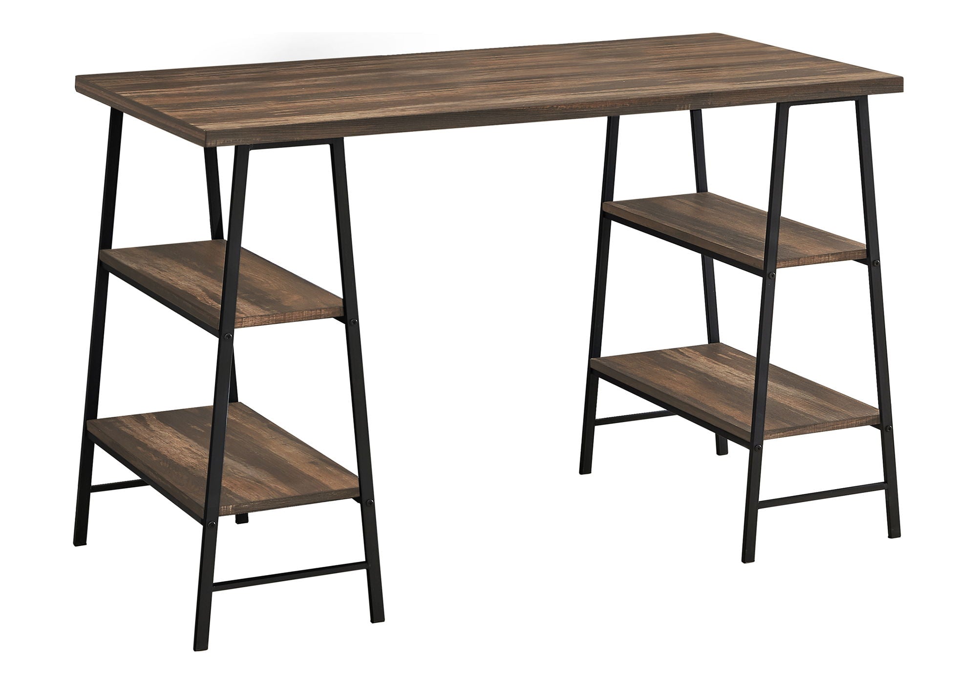 Computer Desk For Home Office, Laptop, Storage Shelves, Contemporary &amp; Modern