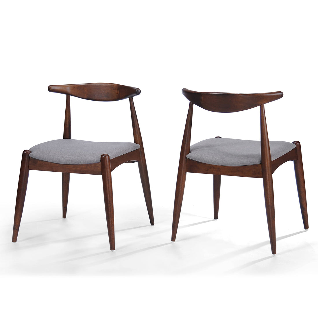 Dining Chairs With Ergonomic Backrest &amp; Comfort Cushions (Set of 2)