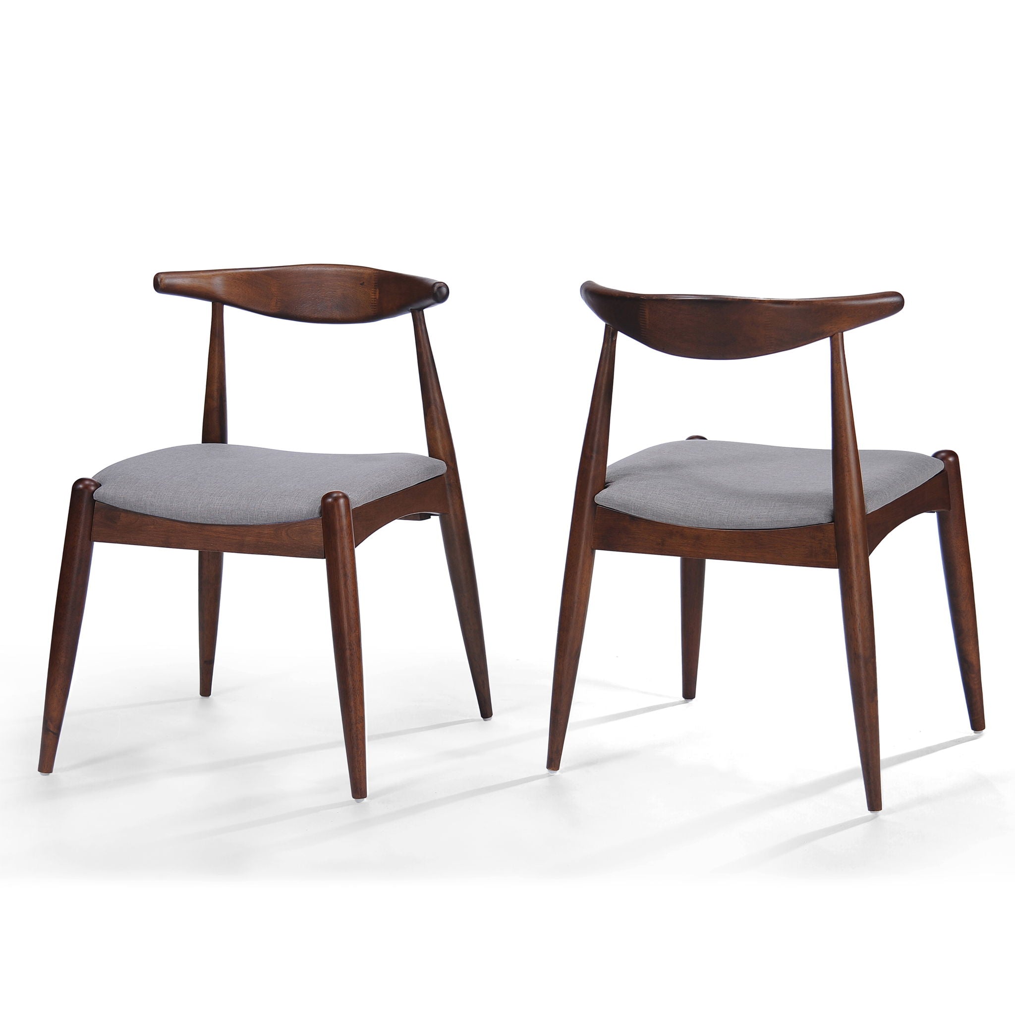 Dining Chairs With Ergonomic Backrest &amp; Comfort Cushions (Set of 2)